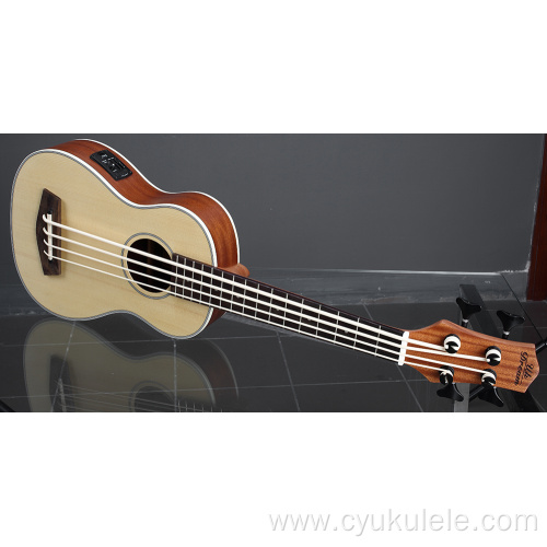 Ubes white thick line ukulele